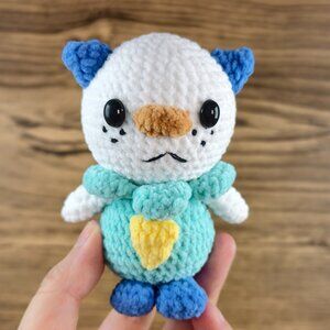 Handmade Amigurumi Crochet Pokemon Oshawott Plushie